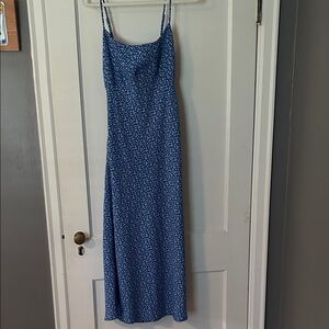 Hollister Blue Floral Maxi Dress